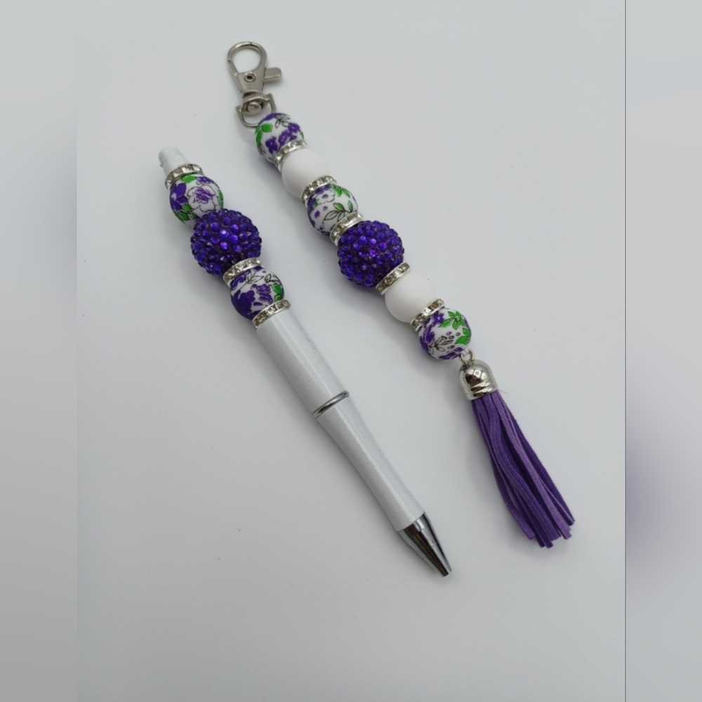 Keychain and Matching Custom Pen Gift Set